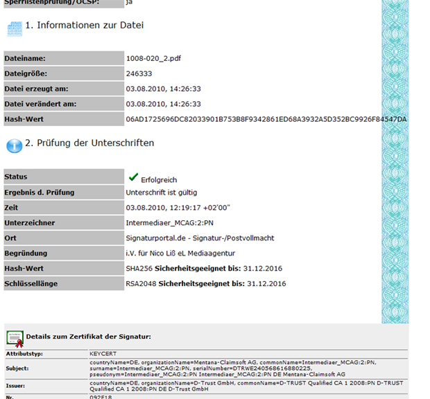 Screenshot 3 Signaturportal